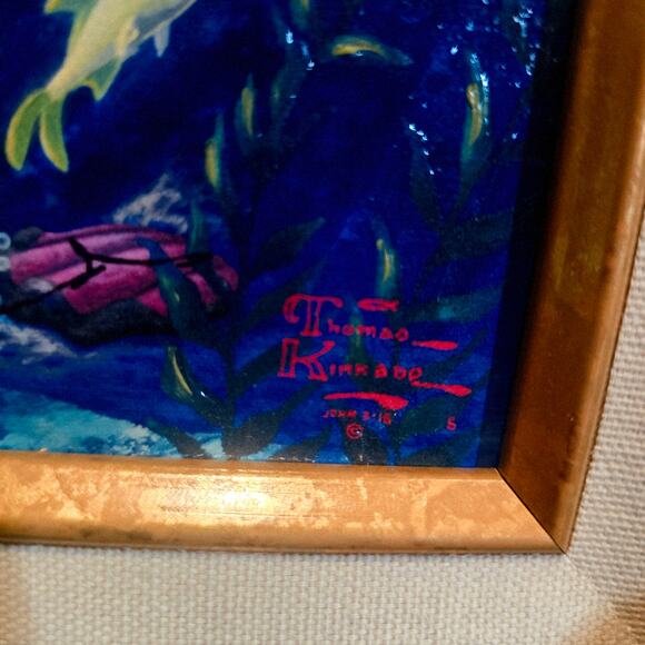 Thomas Kinkaid disney dreams collection the little mermaid 12 X 18 new 13/72 - Picture 13 of 13